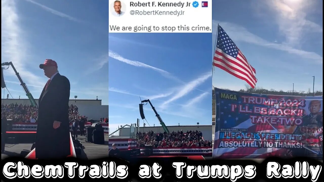 ChemTrails at Trump's Rally in Lancaster, PA