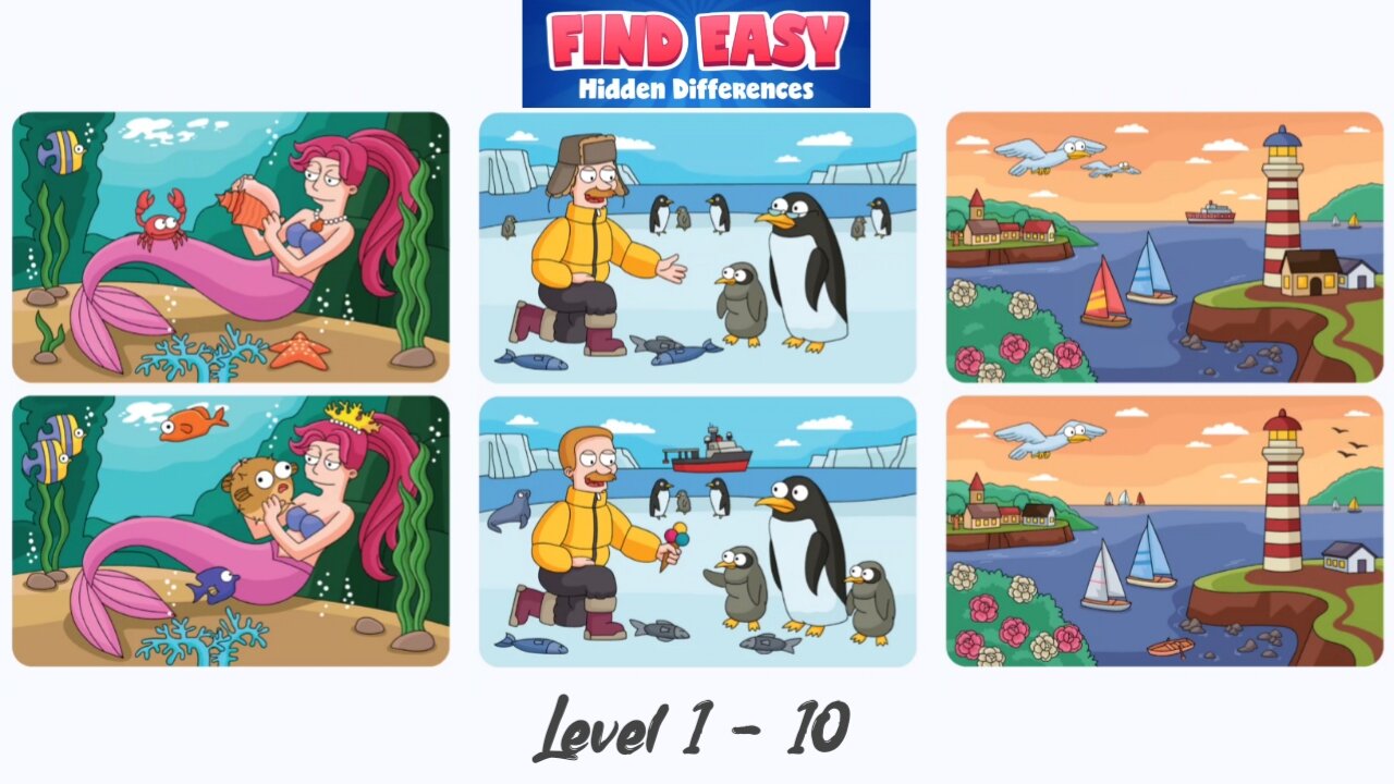 FIND EASY LEVEL 1 - 10