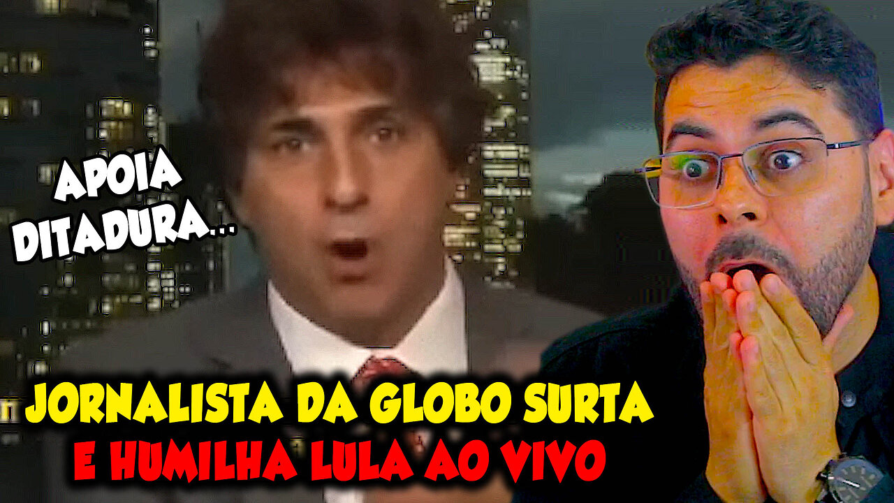 JORNALISTA DA GLOBO SURTA E HUMILHA LULA AO VIVO