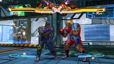 Street Fighter X Tekken: Christie (Swap Costume) & Balrog vs Akuma & Ryu - 1440p No Commentary