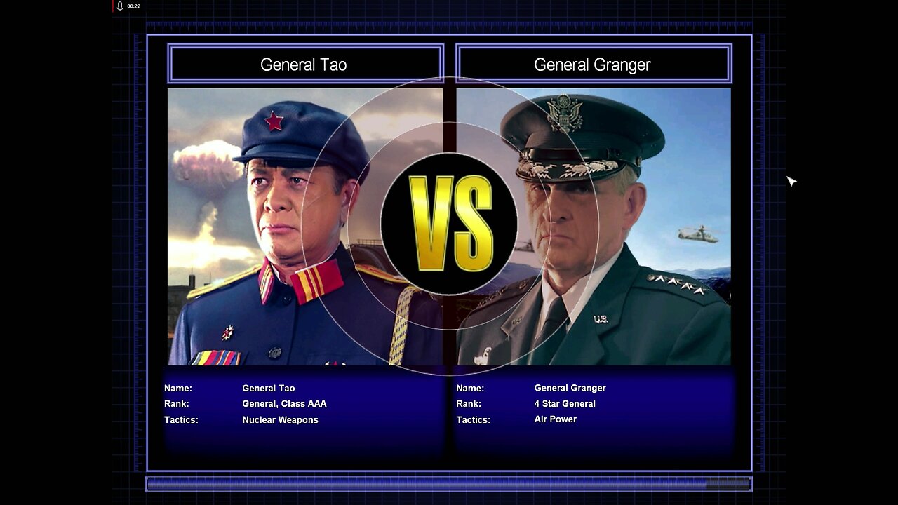 Command and Conquer: Generals Zero Hour- Gen. Challenges- Nuke Gen. Vs. Air F. Gen.- With Commentary