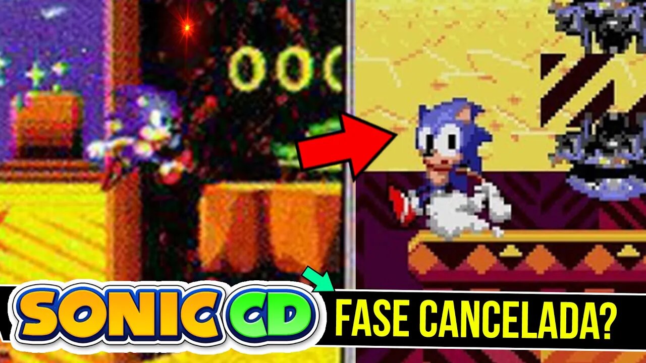 Descoberta uma fase CANCELADA no Sonic CD #shorts