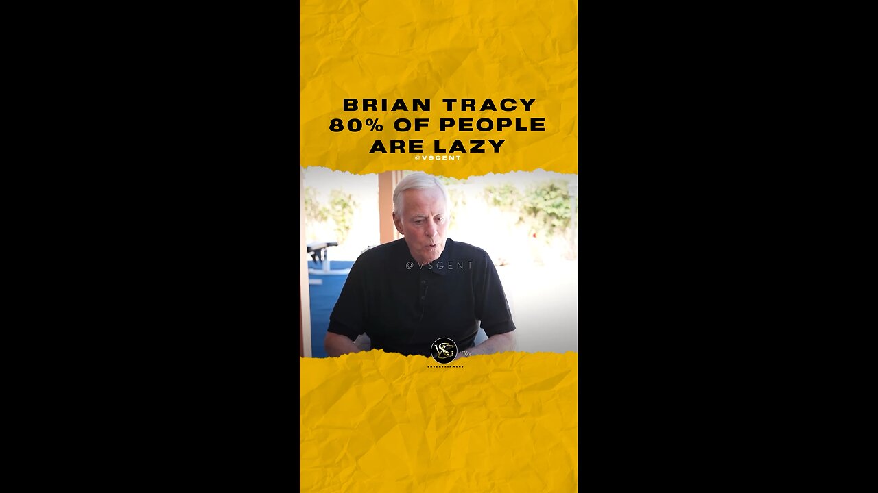 @thebriantracy 80% of people are lazy