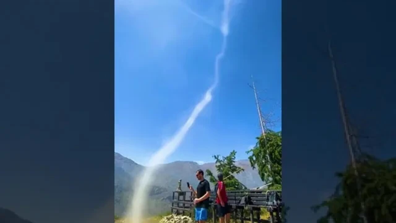 A dust devil was spotted in Alto Las Vizcachas! 😲😳#viral #shorts #foryou