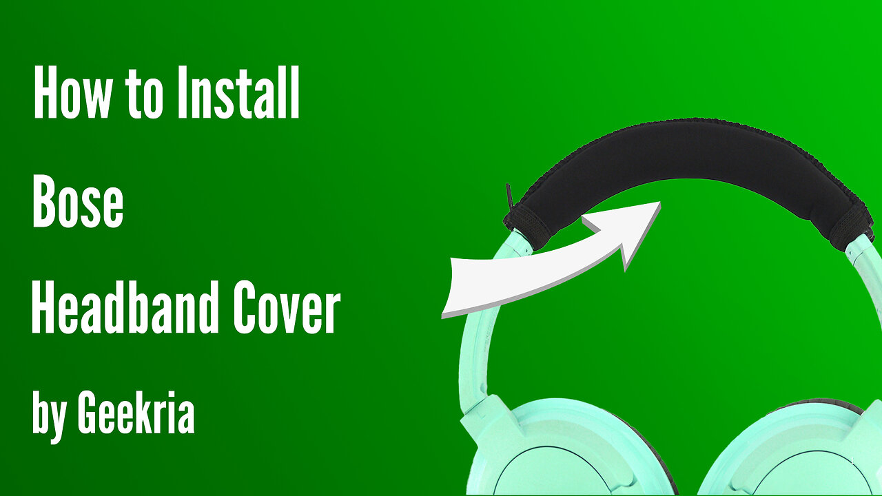 How to lnstall Bose Headphones Headband Cover | Geekria