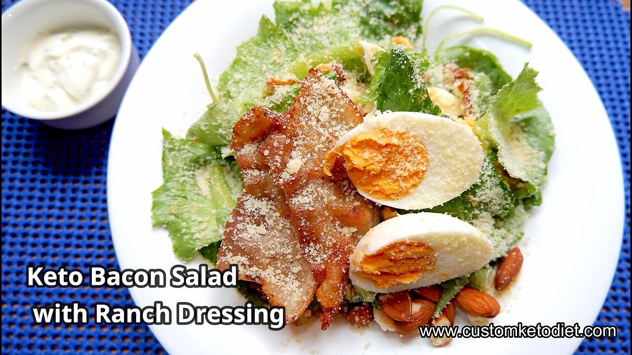 Keto Bacon Salad with Ranch Dressing Recipe