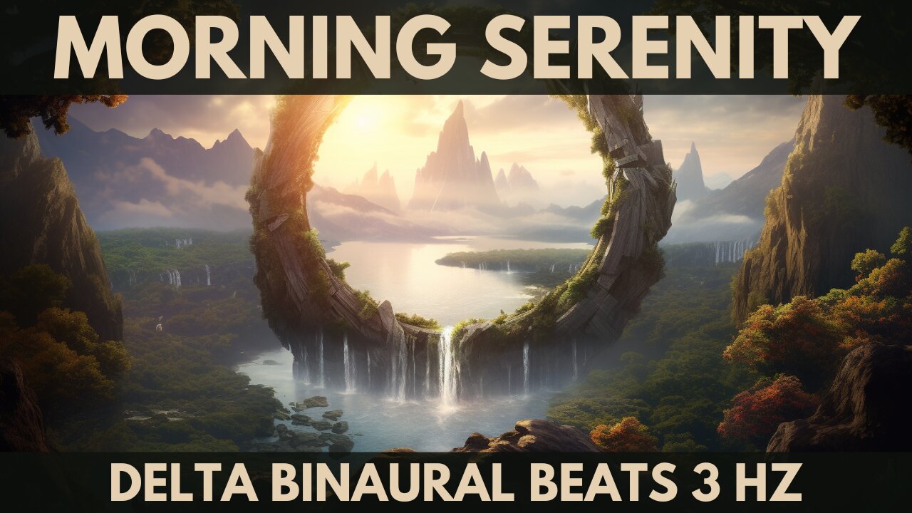 1 Hour of Relaxing Music for Deep Sleep on a fantasy landscape, Delta Binaural Beats 3 Hz