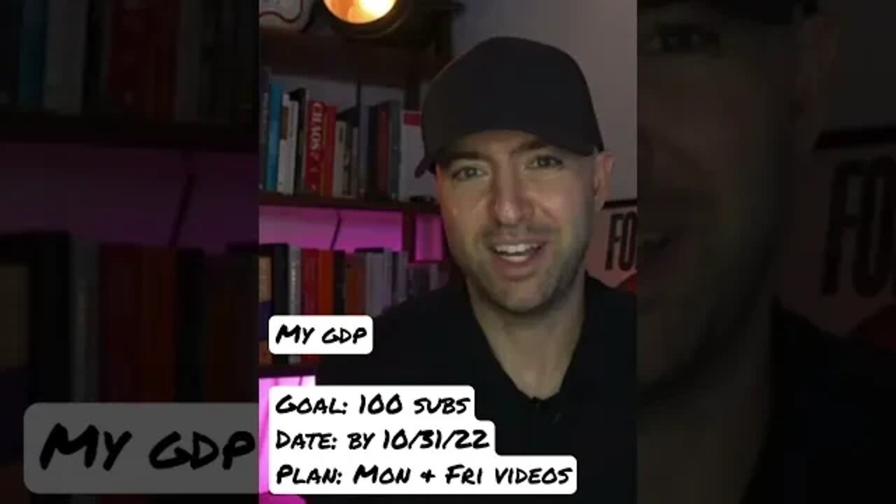 Help me hit my goal by Halloween by subscribing! GDP in action. #productivity #shorts