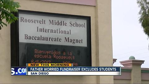 Dad believes fundraiser at San Diego middle school could unfairly exclude students