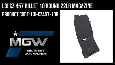 L3I CZ 457 Billet 10 Round 22LR Magazine - L3I-CZ457-10R