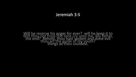 Jeremiah Chapter 3