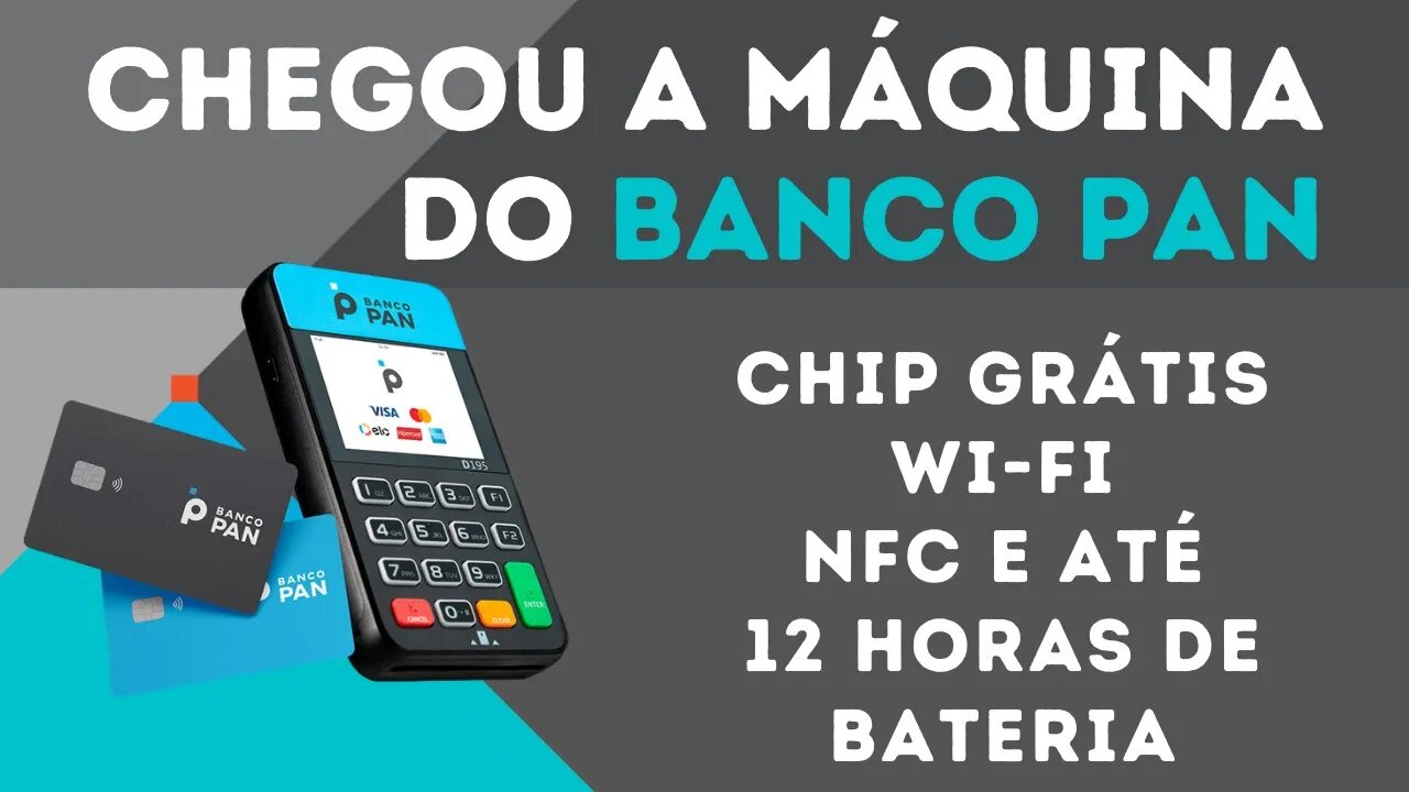 Máquina de cartão Turbo Pan! Ativação e teste! A máquina para correntistas do Banco Pan!