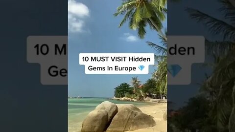 10 must visit hidden gems in Europe 💎 #traveltok #traveltiktok #europe #hiddengem