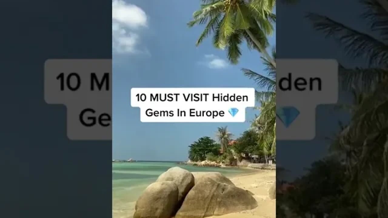 10 must visit hidden gems in Europe 💎 #traveltok #traveltiktok #europe #hiddengem