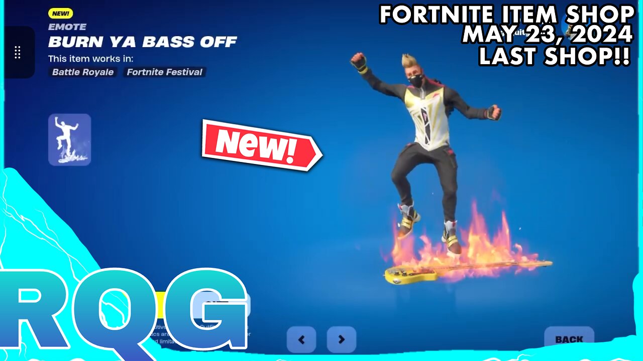 LAST ITEM SHOP OF CH5S2! FORTNITE ITEM SHOP (May 23, 2024)