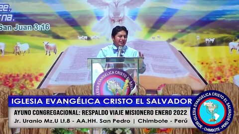 AYUNO CONGREGACIONAL: RESPALDO VIAJE MISIONERO ENERO 2022