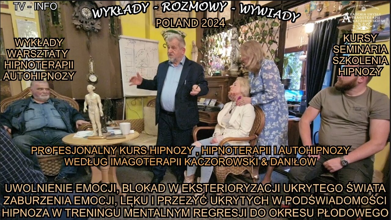 UWOLNIENIE EMOCJI, BLOKAD W EKSTERIORYZACJI UKRYTEGO ŚWIATA. ZABURZENIA EMOCJI, LĘKU I PRZEŻYĆ UKRYTYCH W POŚWIADOMOŚCI . HIPNOZA W TRENINGU MENTALNYM REGRESJI DO OKRESU PŁODOWEGO/TV INFO 2024