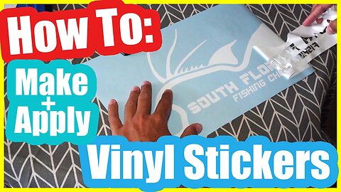 How to Make and Apply Vinyl Stickers (Cars, Boats, Plastic, Metal, Glass, anything Smooth!)