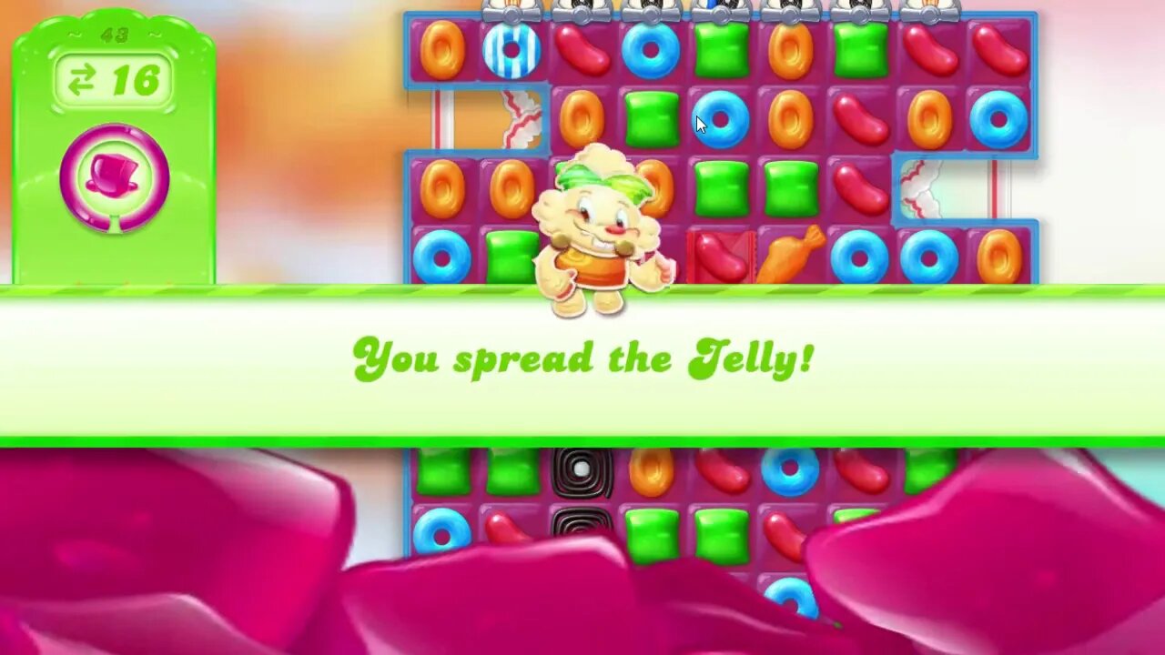 Candy Crush Jelly Saga Level 43