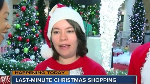 Last-minute shoppers took on the Woodland Hills Mall starting early Saturday morning to check some items off of their families' Christmas lists.