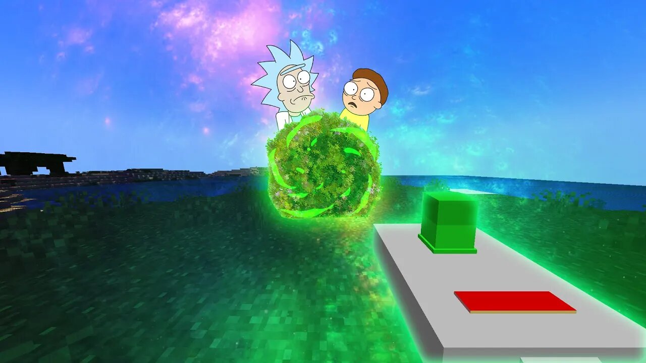 Minecraft Mas Com Portal do Rick and Morty