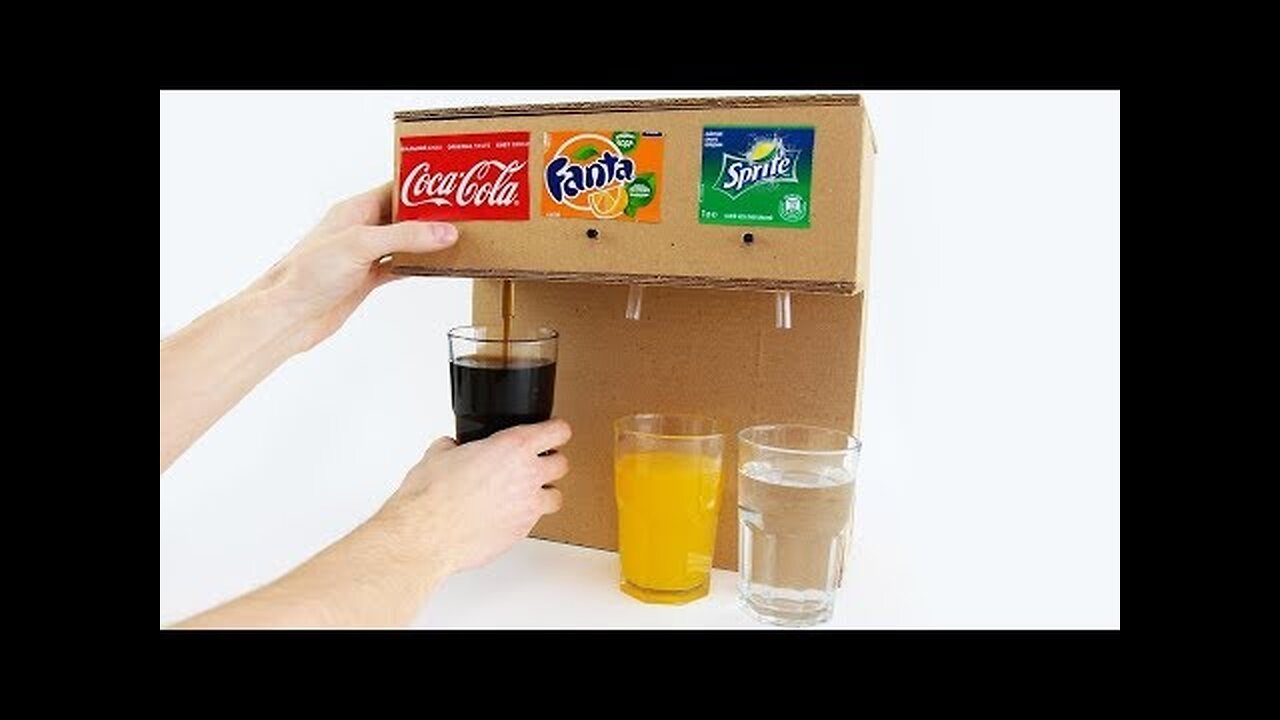 How to make Coca Cola soda Fountain Machine with 3 different drinks