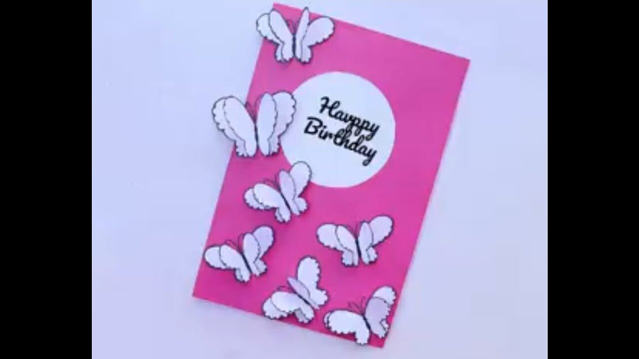 Easy and quickly making birthday card