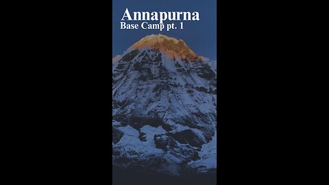 Annapurna Base Camp Trek Day one