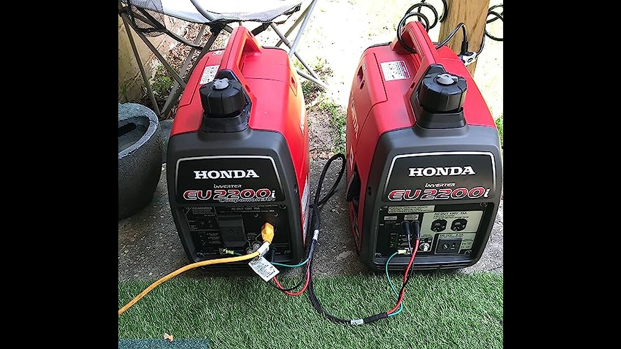 Honda EU2200ITAN 2200-Watt 120-Volt Super Quiet Portable Inverter Generator with CO-Minder - 49...