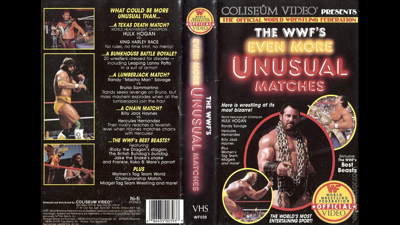 WWF Coliseum Video Even More Unusual Matches - 1987 **NOT ON PEACOCK**
