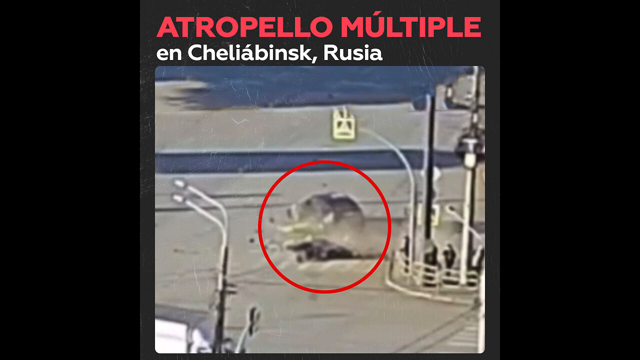 Сoche arrolla a peatones en Rusia y deja cinco heridos