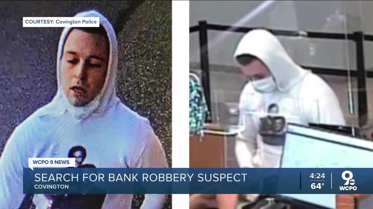 Covington police searching for bank robbery suspect