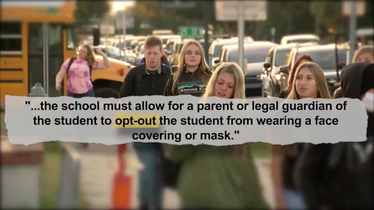 Mask mandate ban for Florida public schools back in effect -- for now