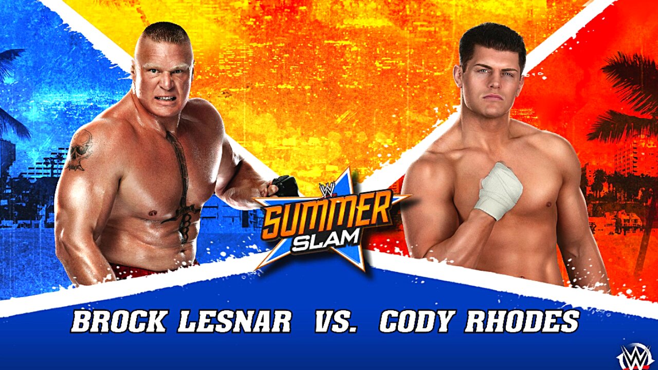 BROCK LESNER VS CODY RHODES FULL MATCH | WWE 2K15 | REAL HAIDER GAMING