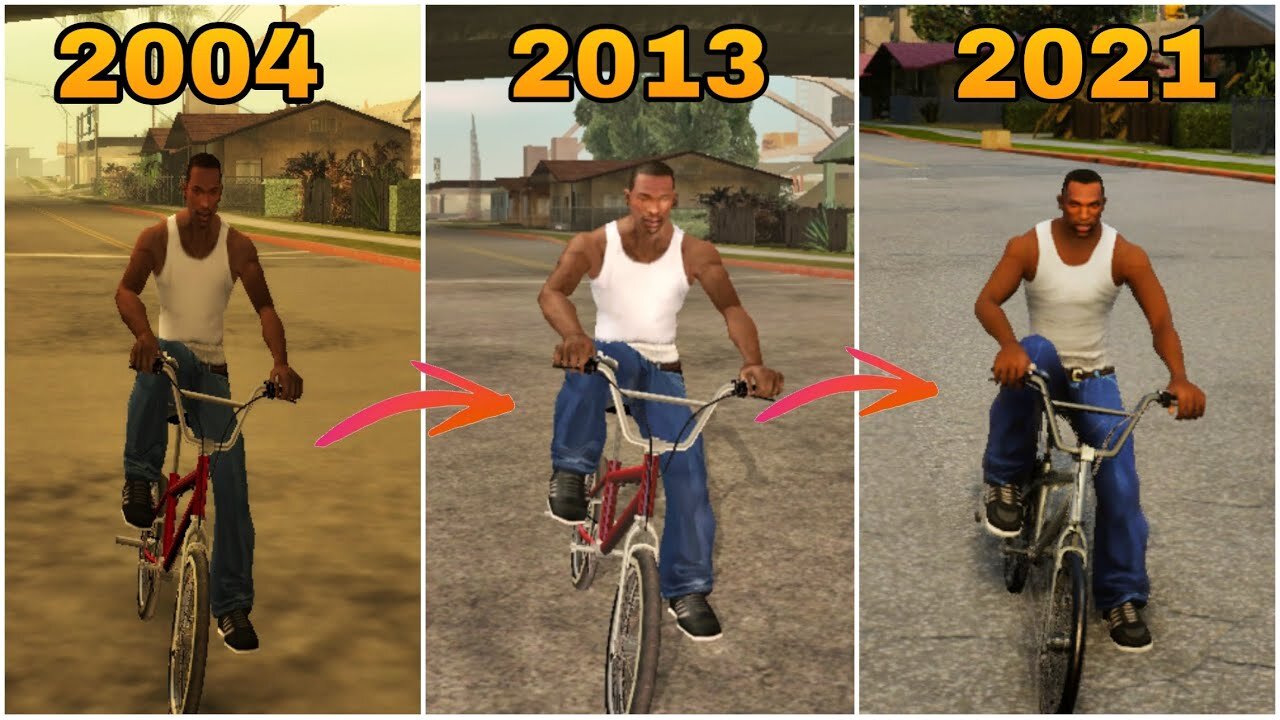 Evolution of GTA San Andreas Graphics 2004-2021 | Game Play Zone