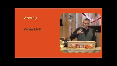 Oct 13 2019 Hebrews 10:26-39