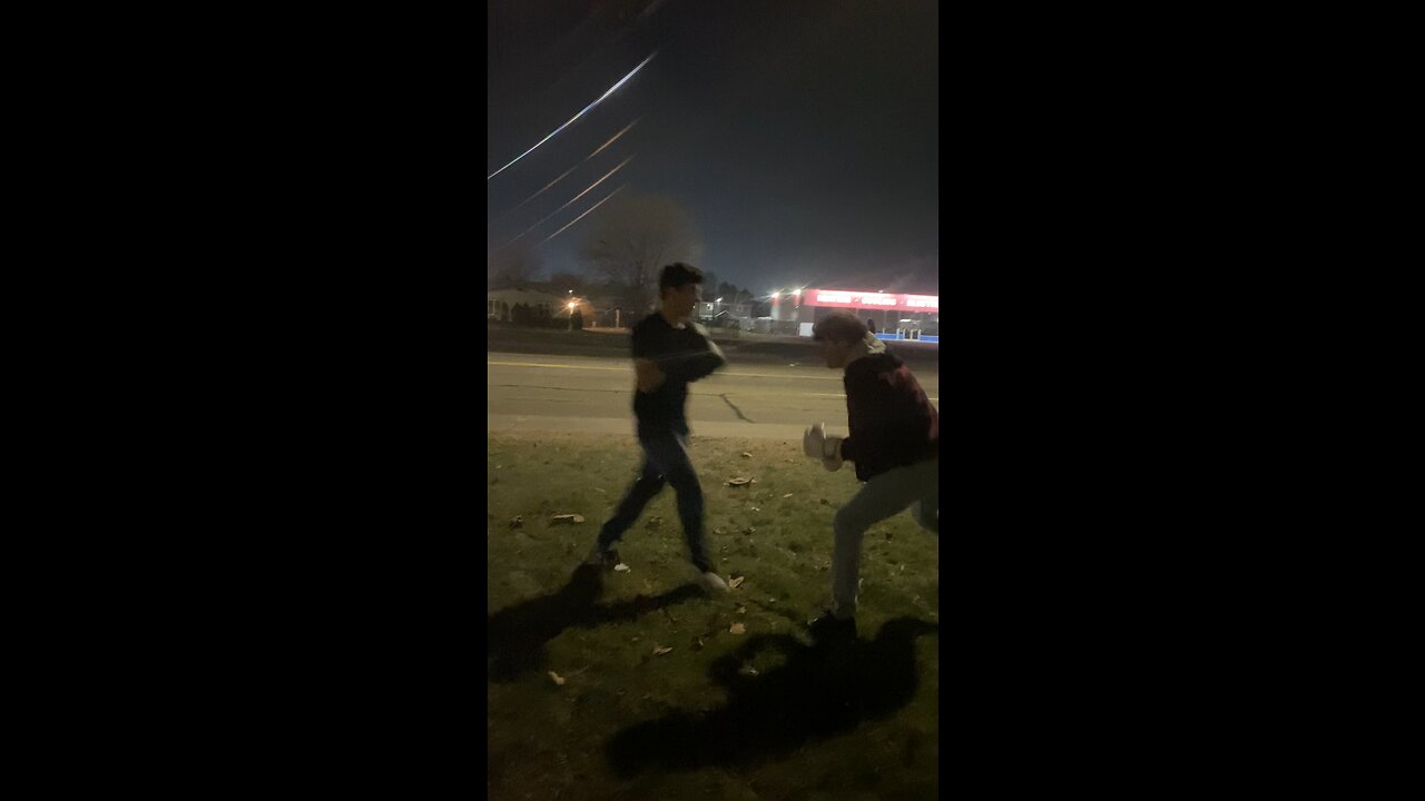 Drunk friend trying to land a punch on me