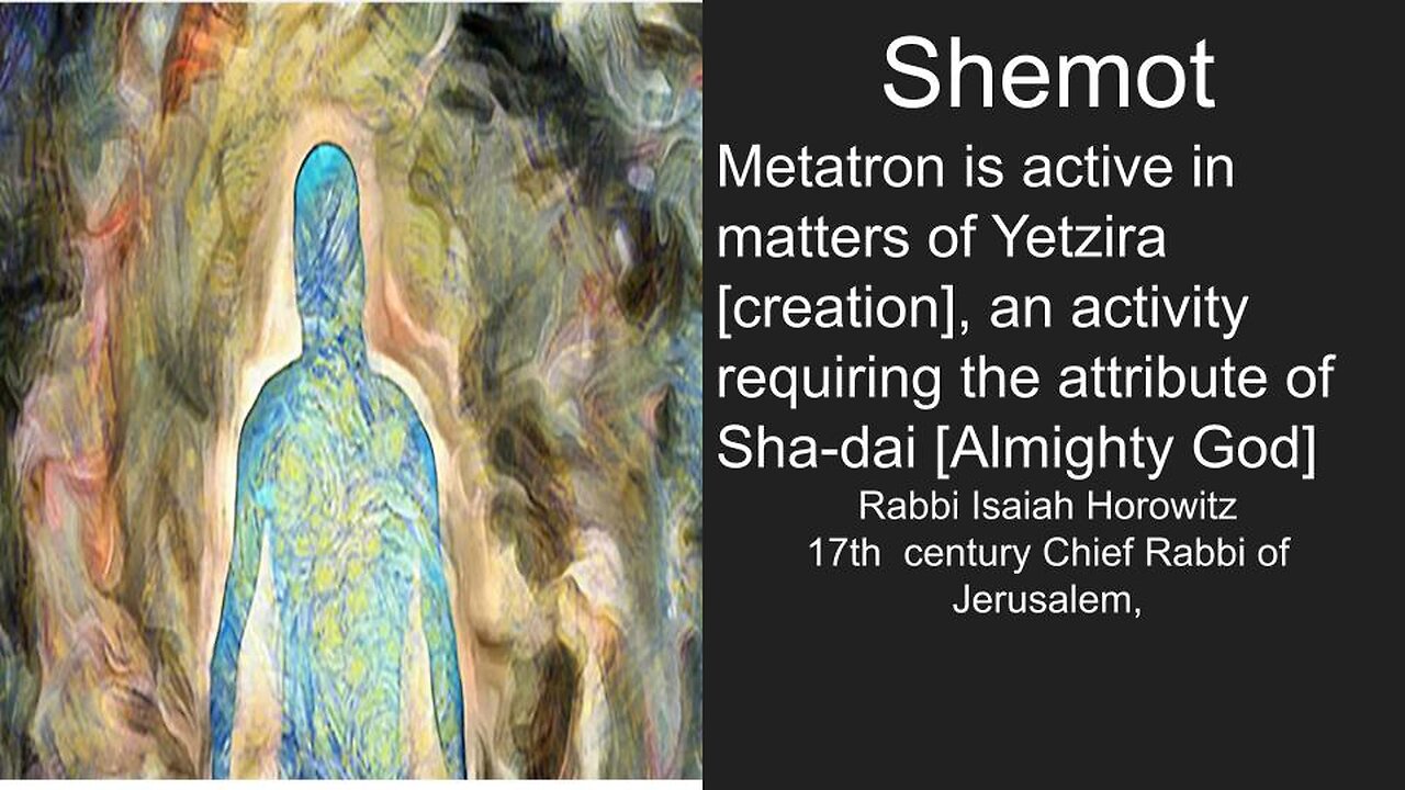 Who is Metatron who called to Moses