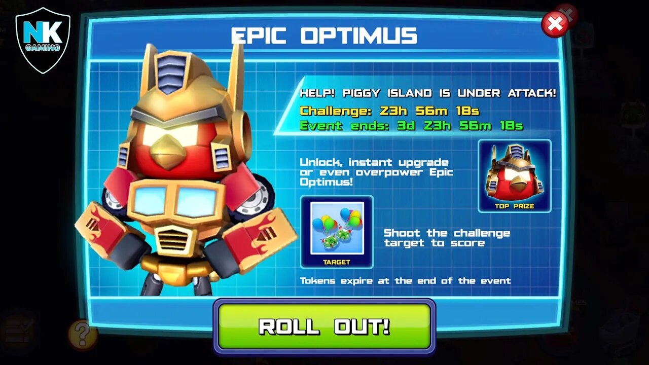 Angry Birds Transformers - Epic Optimus - Day 3 - Featuring Classic Bumblebee