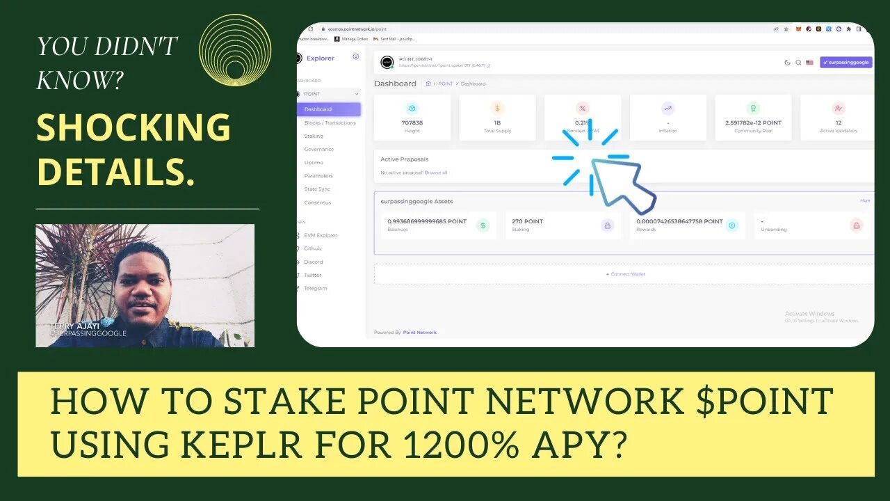 How To Stake Point Network $POINT Using Keplr For 1200% APY?