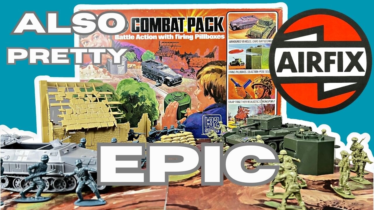 The Somewhat Legendary Combat Pack From Airfix Is A 1/32 Vintage Plastic Toy Soldier Classic!!