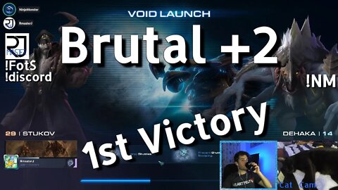 Frist EVER Victory on Brutal +2 CO-OP w/ NinjaMonsterZ (Stukov & Dehaka)