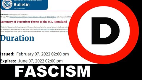 🚨DHS says freedom of speech leads to Terrorism, raised threat level due to criticisms of government