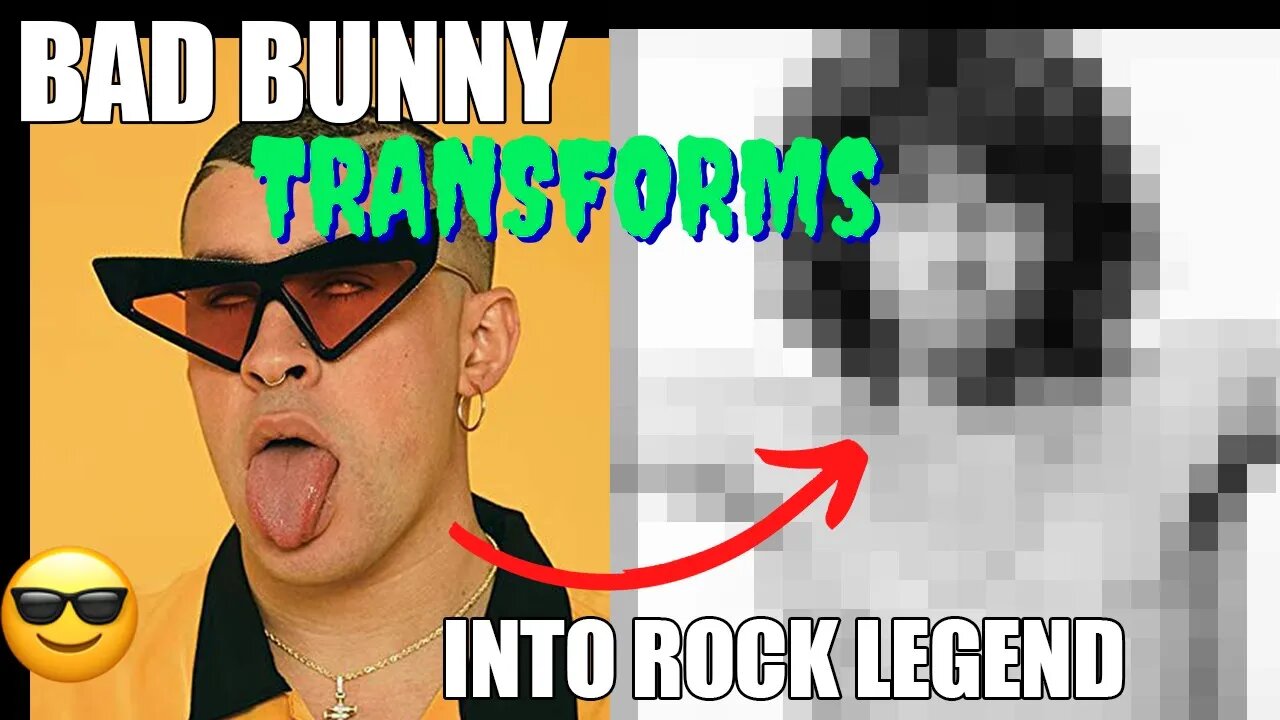 BAD BUNNY Transforms into a ROCK LEGEND!