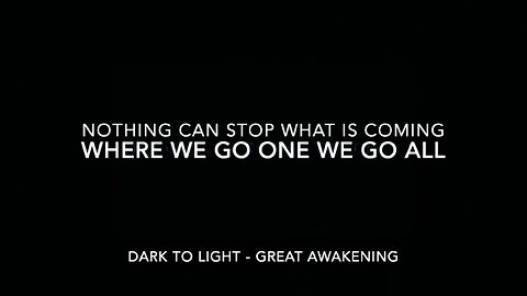 NCSWIC - WWG1WGA - DARK TO LIGHT - GREAT AWAKENING