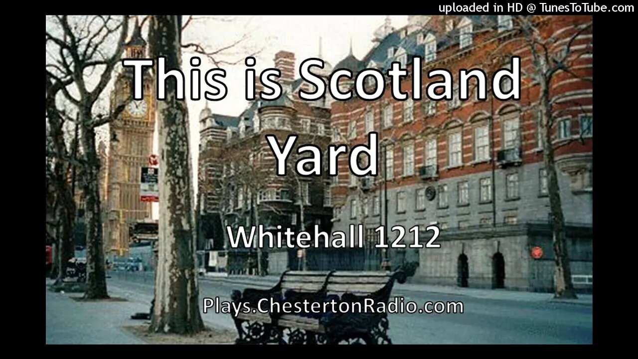 This is Scotland Yard - Whitehall 1212