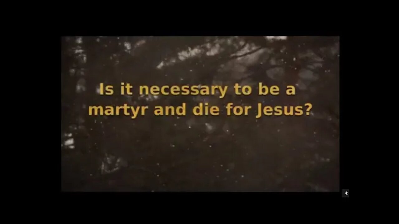 Morning Musings #45 - On Christian Martyrdom and persecution for Jesus. Is it really necessary? 🤔 🔥