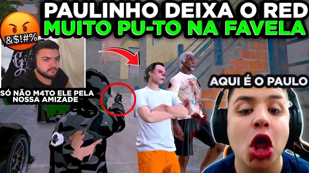 Paulinho o Loko quer ser o chef da Favel@ e ficou irritando o Red durante o Seque$tro RED TILTO 😂