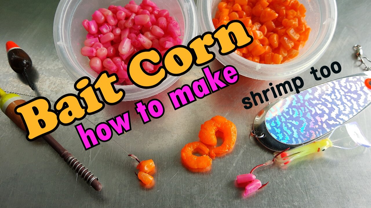 Making Bait Corn for trout fishing or kokanee fishing, Simple method.