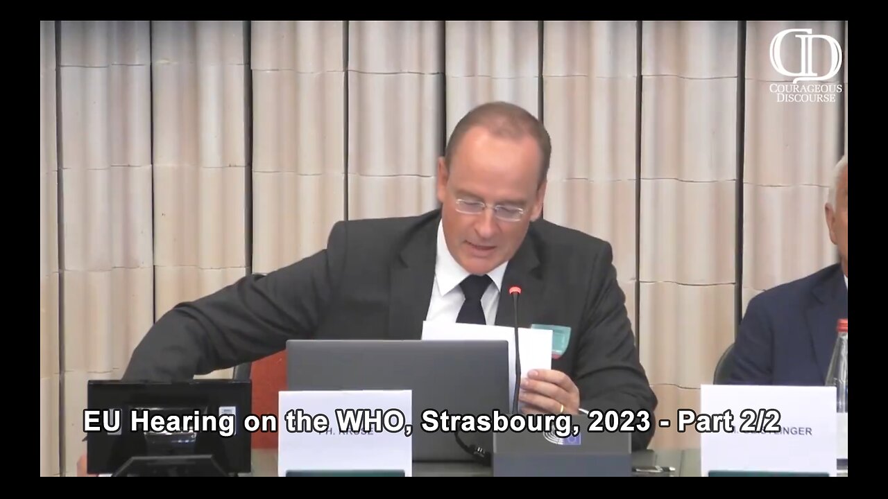 EU Hearing on the WHO, Strasbourg, 2023 - Part 2/2